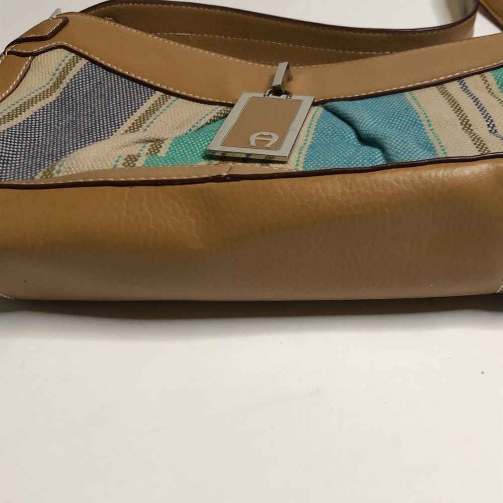 Etienne Aigner Purse Striped Shoulder Bag - Picture 3 of 8